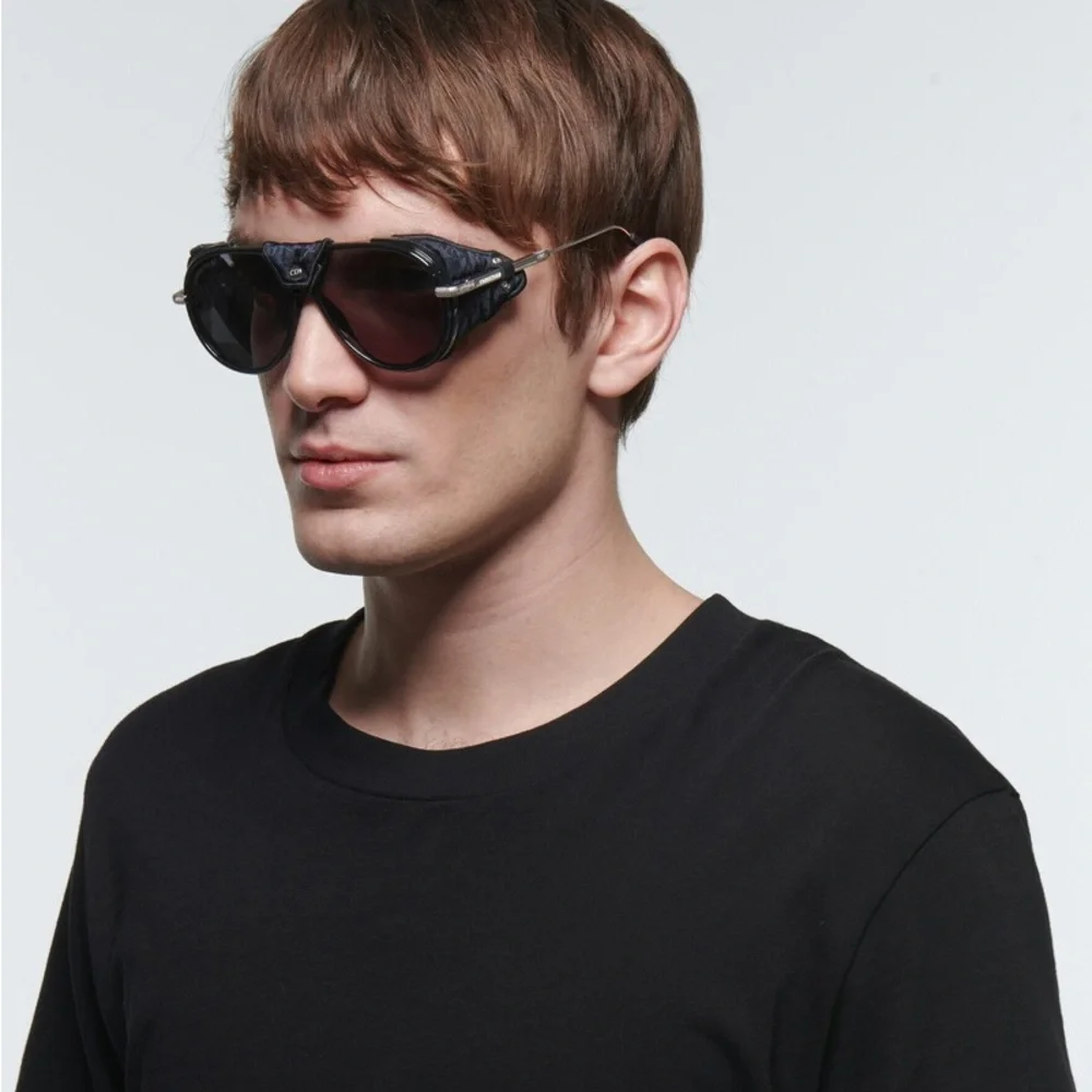 Men's Black Dior Aviator Sunglasses